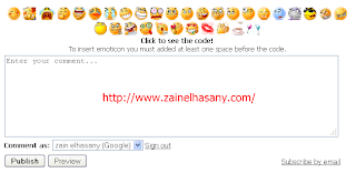 Cara Membuat Emoticon di Atas Kotak Komentar Blog