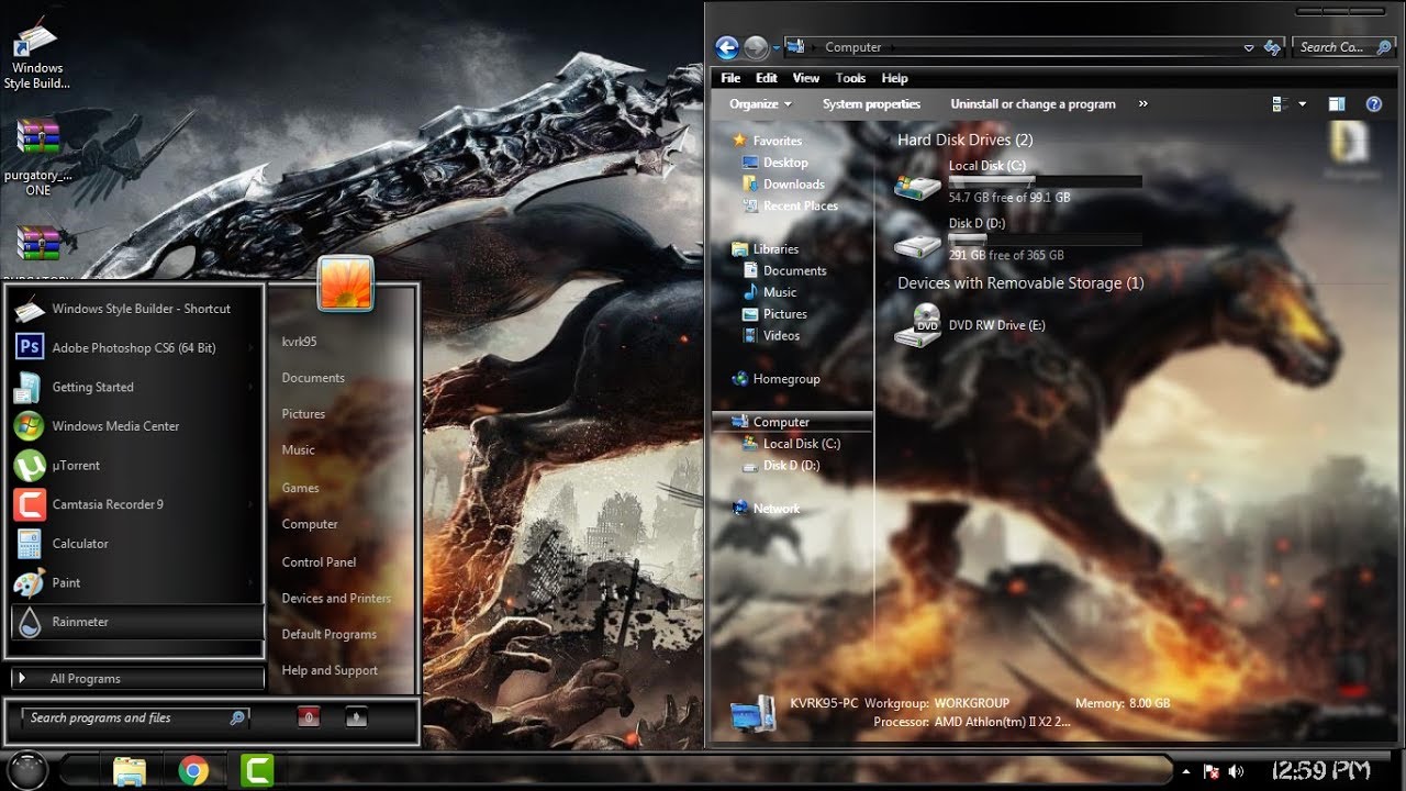 Free Download Tema Windows 7 Terbaru Transparan