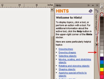 Cara Memunculkan Palette Warna Pada CorelDRAW